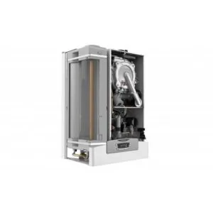 arist 1 Centrala termica pe gaz in condensare Ariston Clas B One Plus WIFI 24 kW, boiler incorporat inox cu doua rezervoare stratificate de 20 litri, schimbator secundar ACM